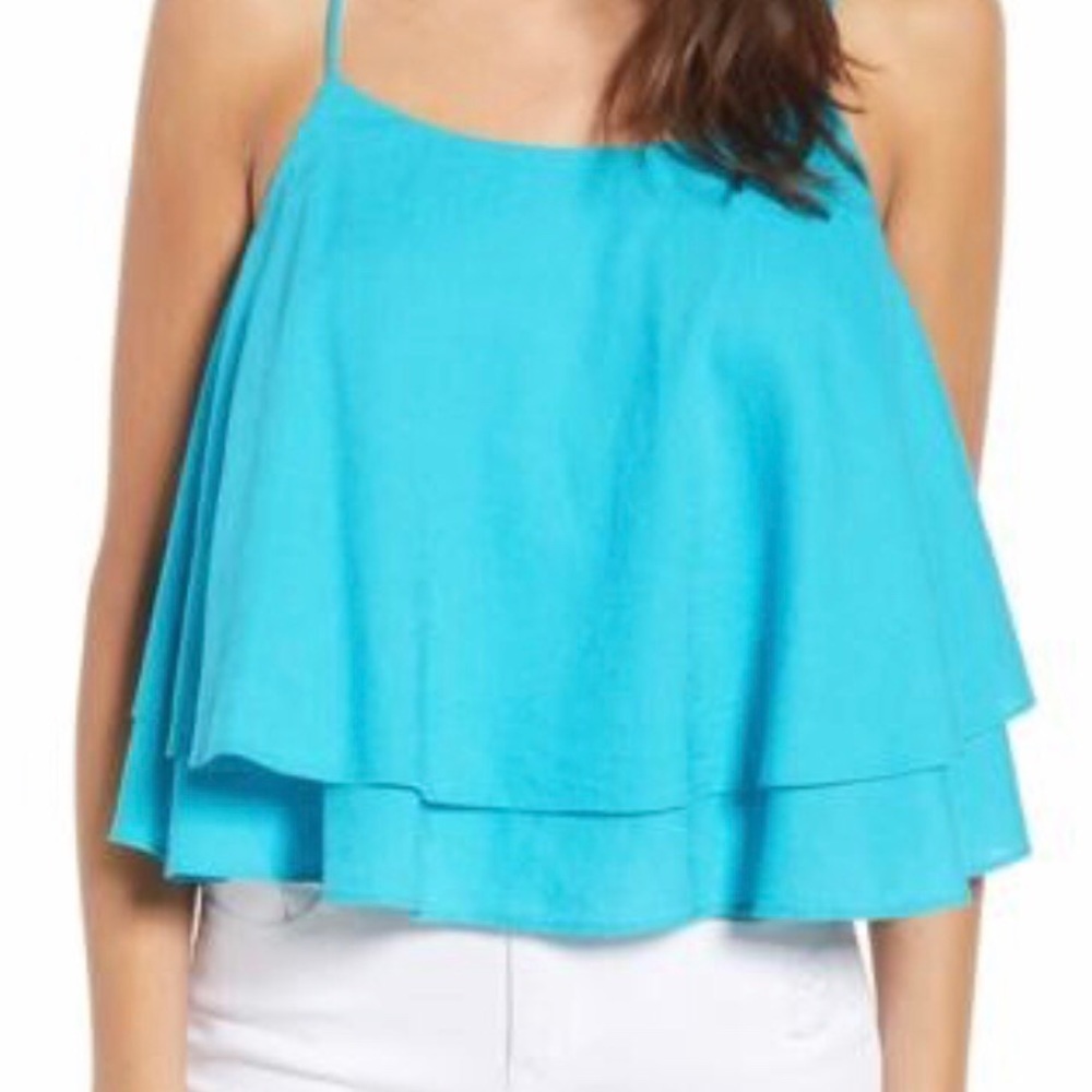 BP Tiered Linen Blend Camisole - XS - NEW